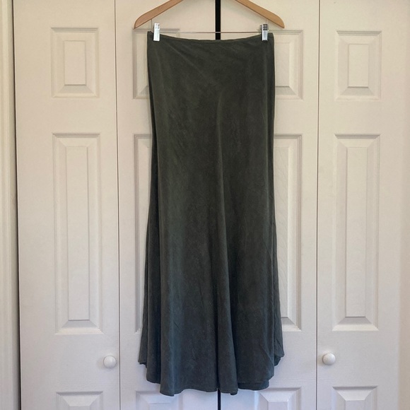 Maiwa Marrakech Bias Skirt in Grey Linen - Picture 2 of 6